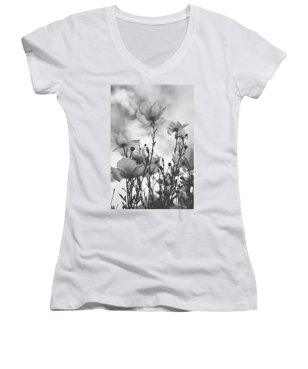 Flowers Women's V-Neck featuring the photograph The Same Air You Breathe by Laurie Search