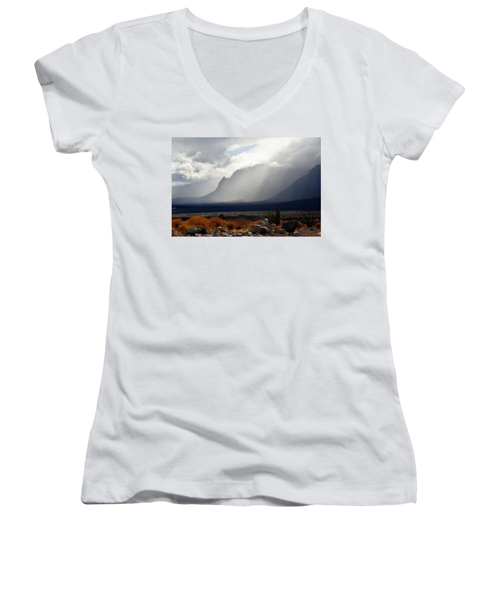 Environment Women's V-Neck featuring the photograph Tread Lightly by John Glass