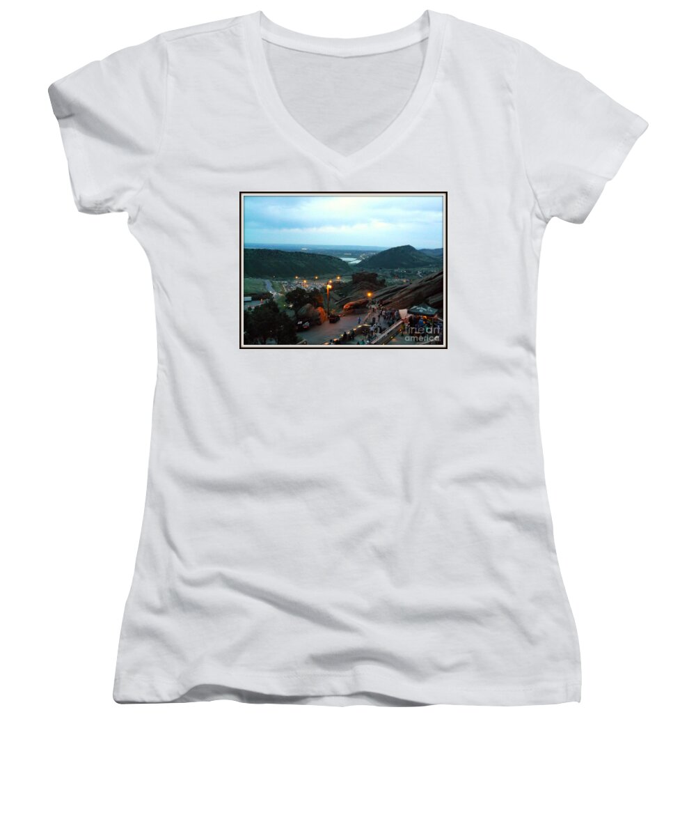  Women's V-Neck featuring the photograph View From the Top 2 by Kelly Awad