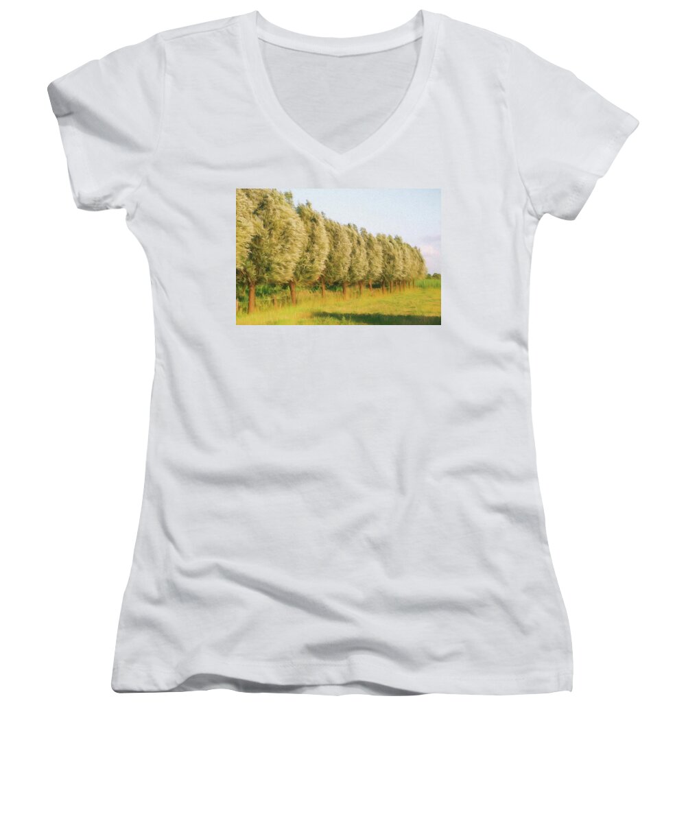 Landscape Women's V-Neck featuring the photograph Remember Summer 2 by Jaroslav Buna