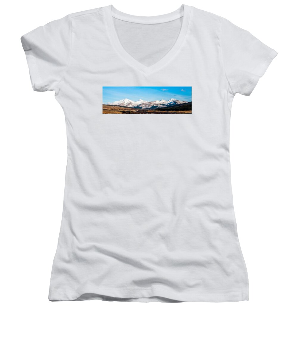 Ben Women's V-Neck featuring the photograph Ben More from Tyndrum by Max Blinkhorn