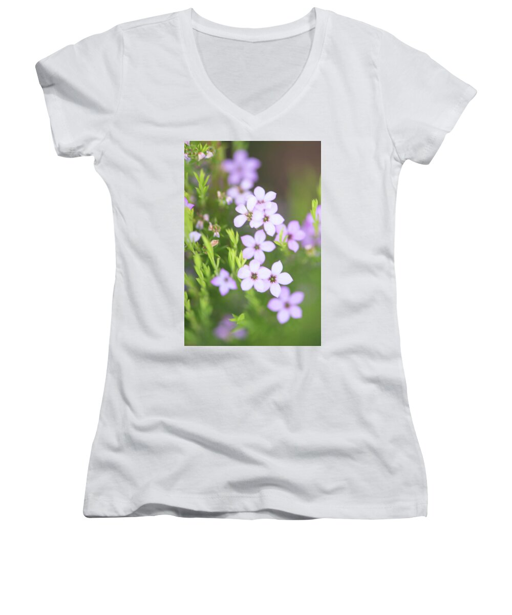 Macro Women's V-Neck featuring the photograph I Dream of You by Laura Macky
