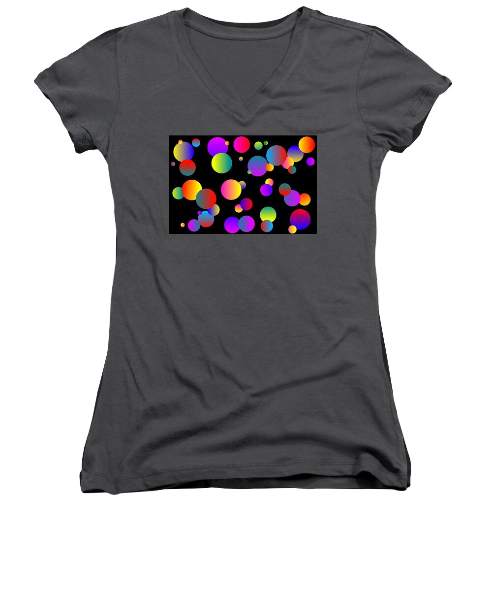 Music Women's V-Neck featuring the photograph 80's Jazz by Mark Blauhoefer