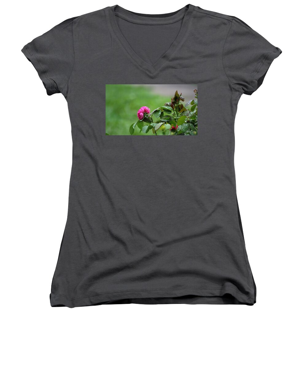 Rain Women's V-Neck featuring the photograph After The Rain by Stacy C Bottoms