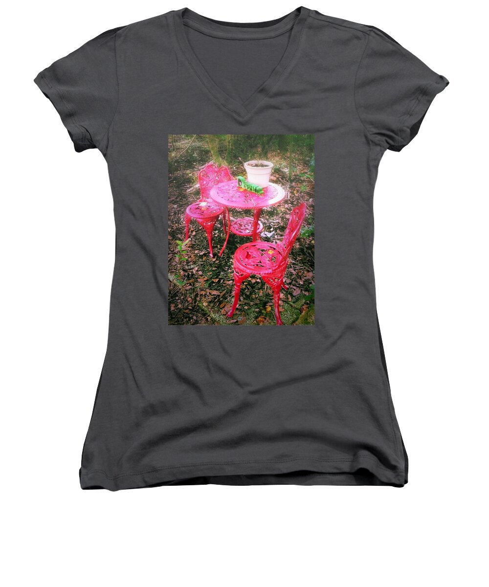 Intention Women's V-Neck featuring the photograph Believe by Carlos Avila