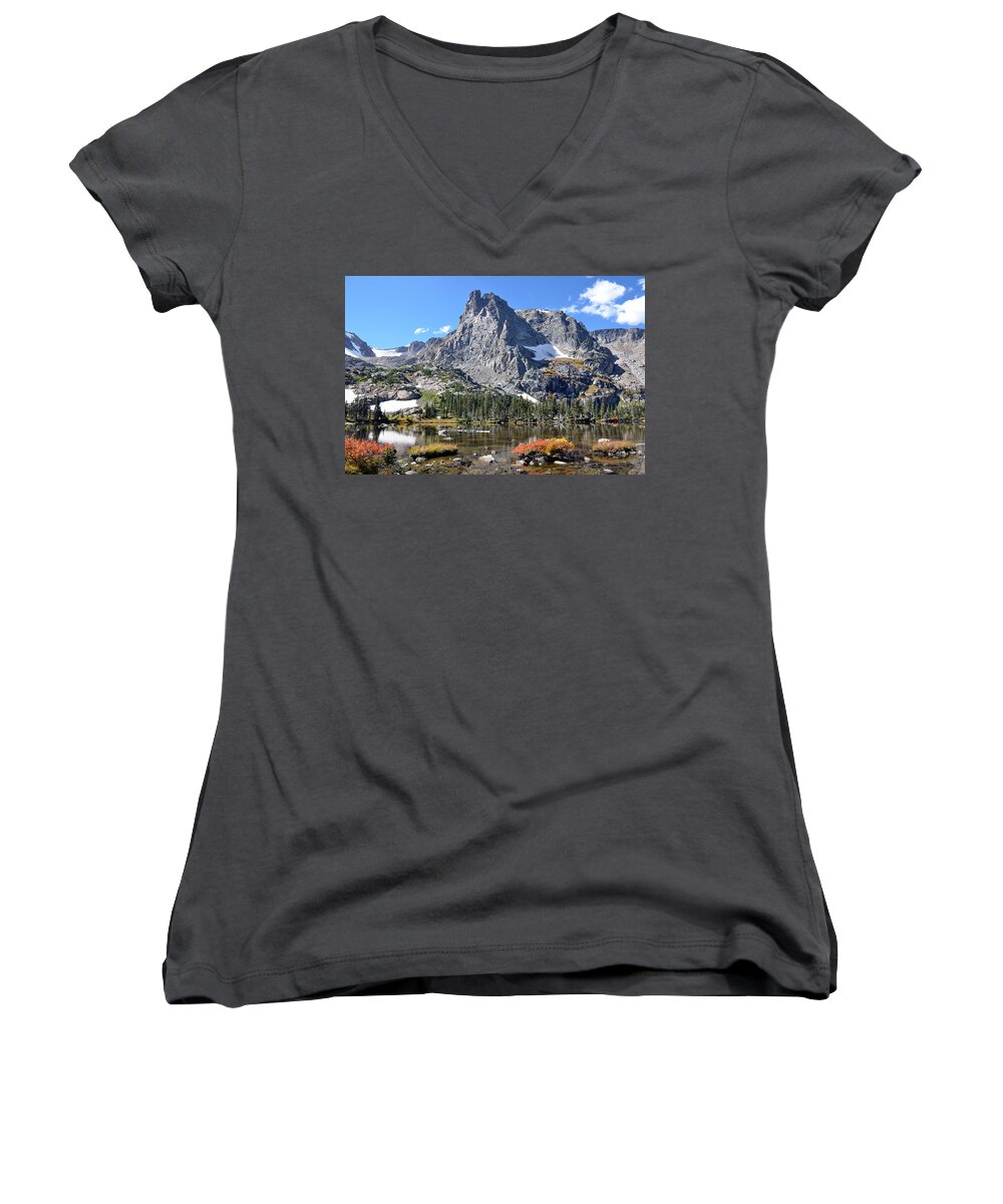 Notchtop Women's V-Neck featuring the photograph Cathedral in the Park by Tranquil Light Photography
