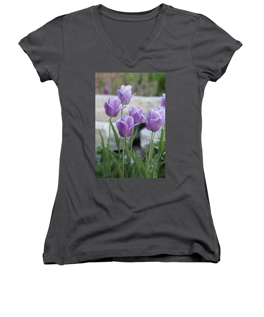 Flowers Women's V-Neck featuring the photograph City Dreams by Miguel Winterpacht
