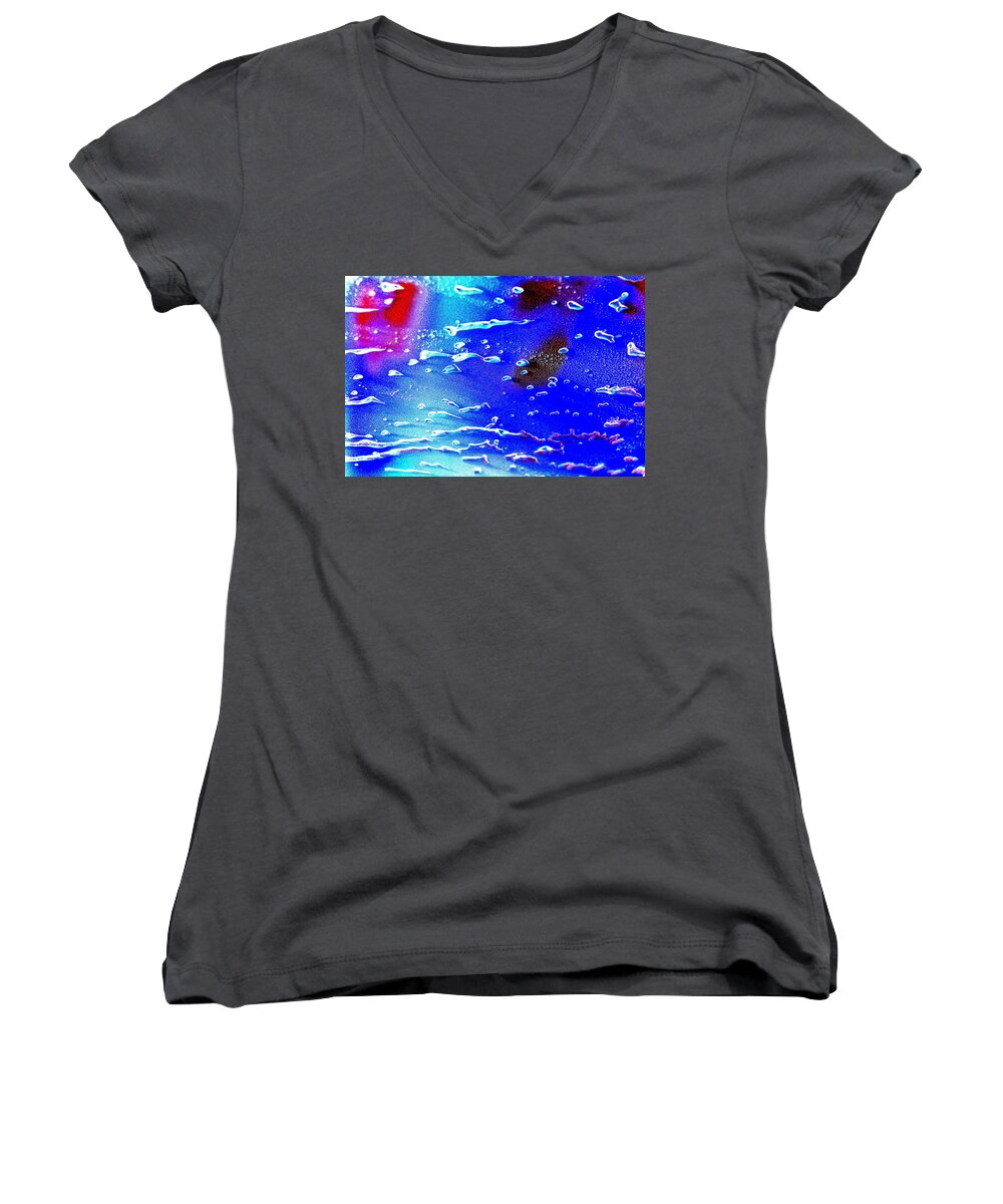 Cosmic Women's V-Neck featuring the photograph Cosmic Series 008 by Larry Ward