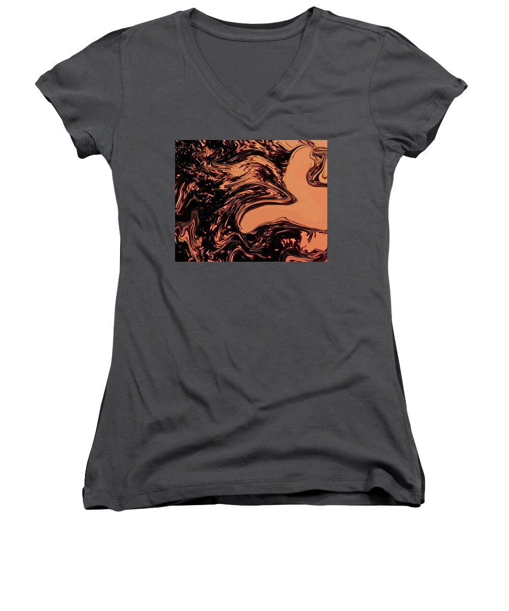 Bird Women's V-Neck featuring the photograph Dark Bird by Aimee L Maher ALM GALLERY