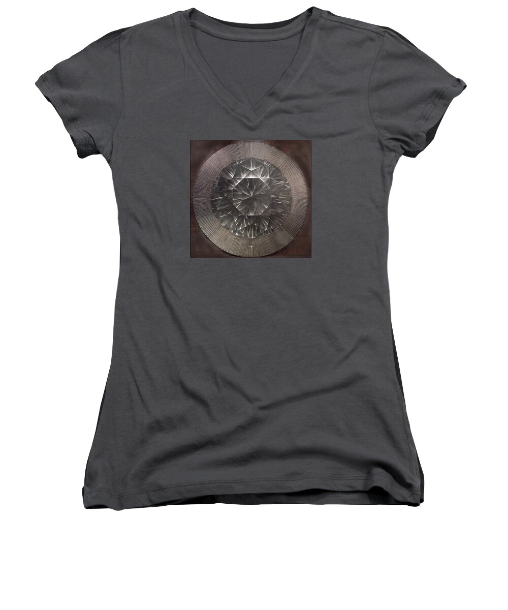  Women's V-Neck featuring the painting . #62 by James Lanigan Thompson MFA