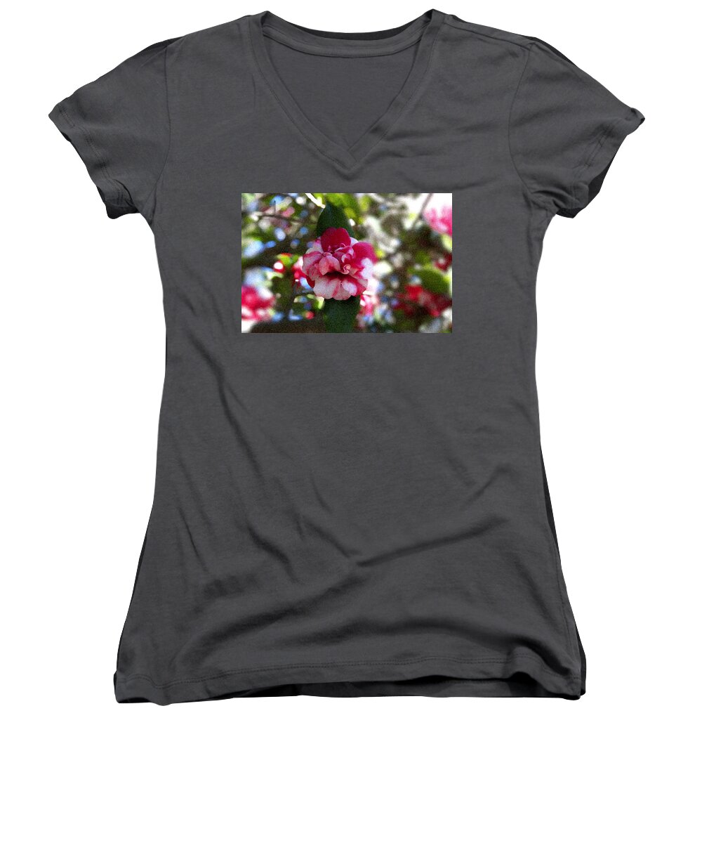 Flower Women's V-Neck featuring the photograph Flower by Bill Howard