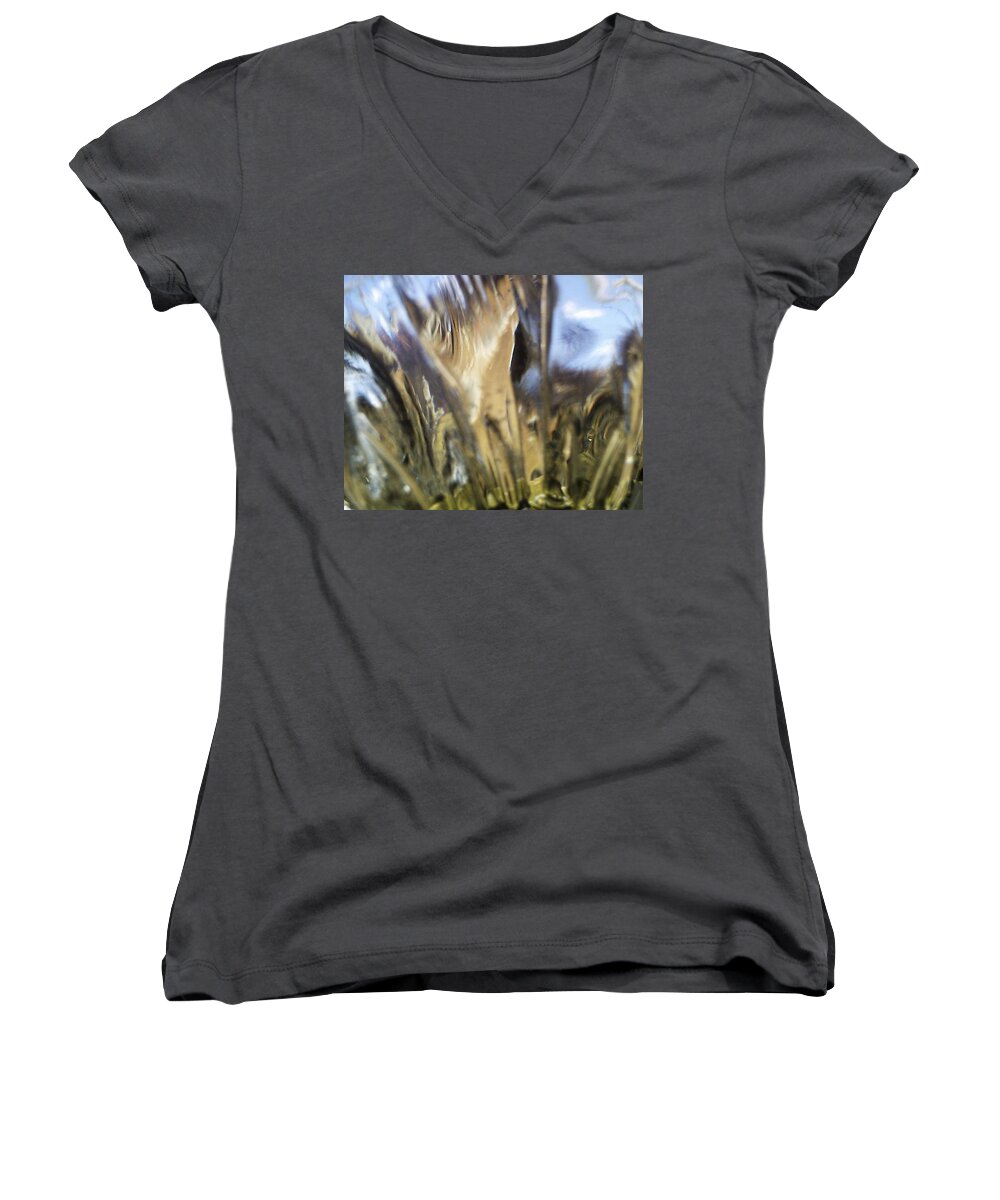 Water Women's V-Neck featuring the photograph Forbidden Forest by Martin Howard
