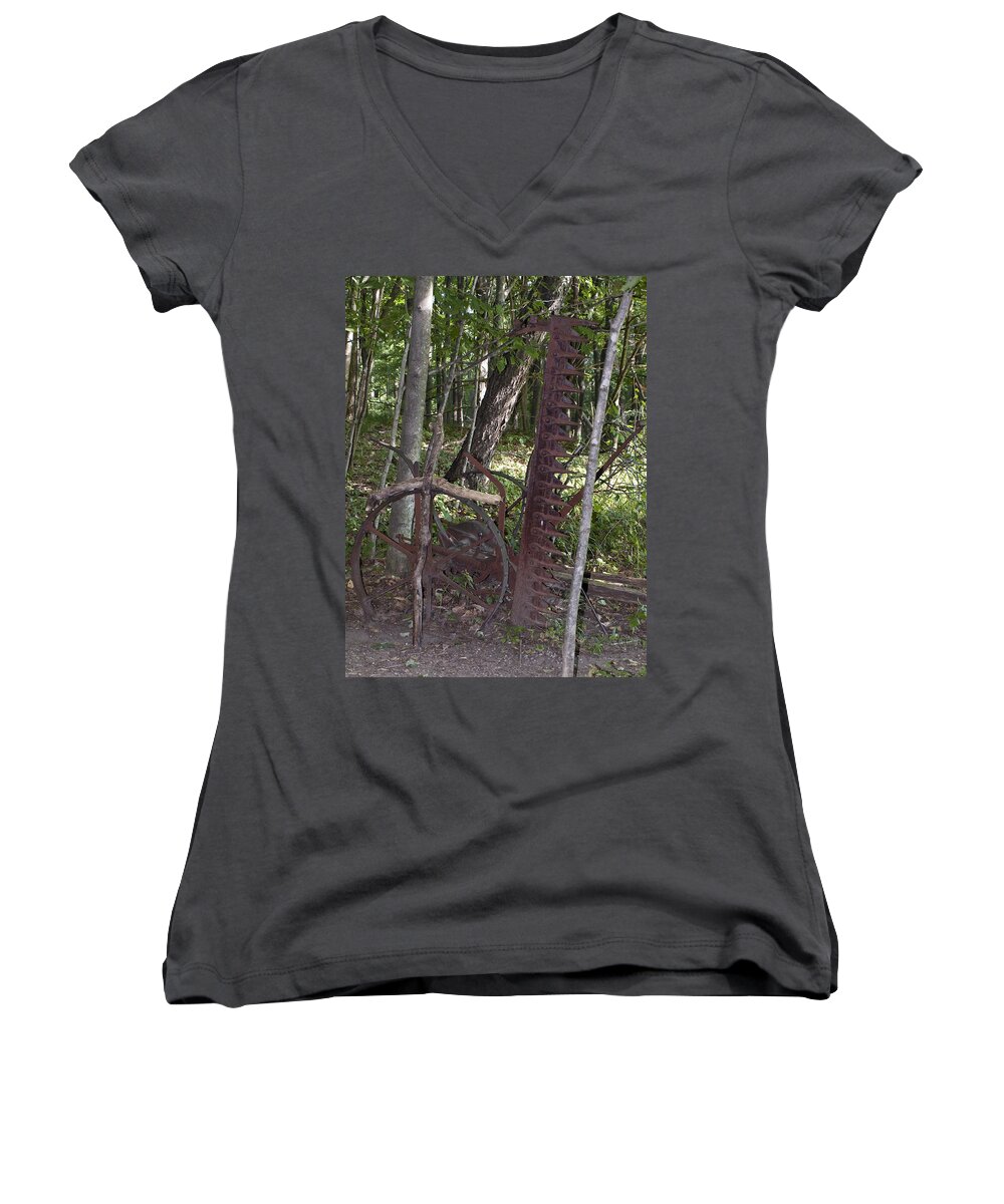 Grave Women's V-Neck featuring the photograph Grave Site by Tara Lynn