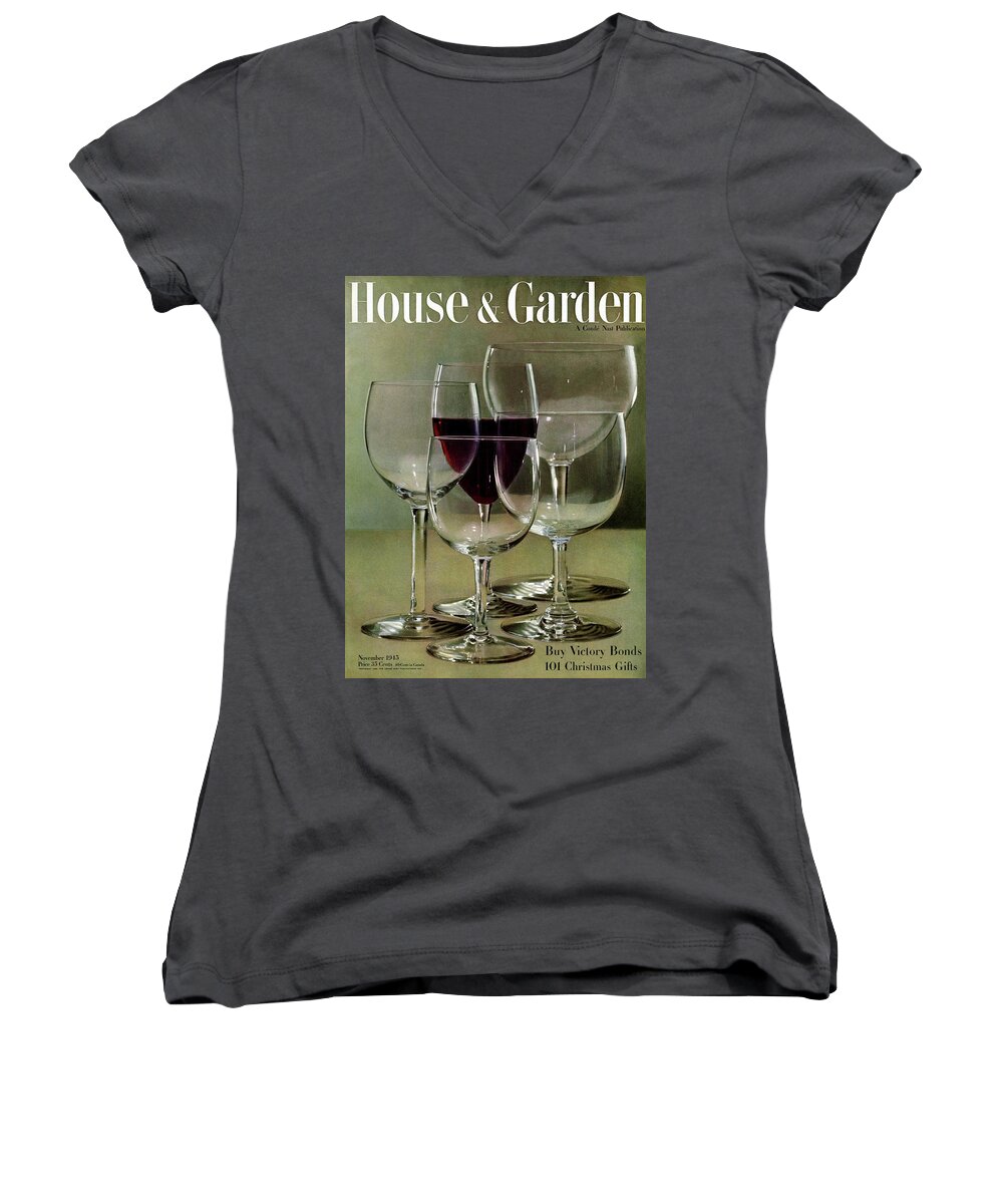House And Garden Women's V-Neck featuring the photograph House And Garden Cover by Haanel Cassidy