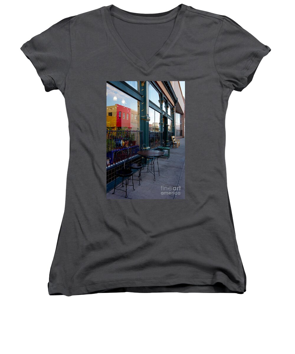 Photography Women's V-Neck featuring the photograph Java Time by Vicki Pelham