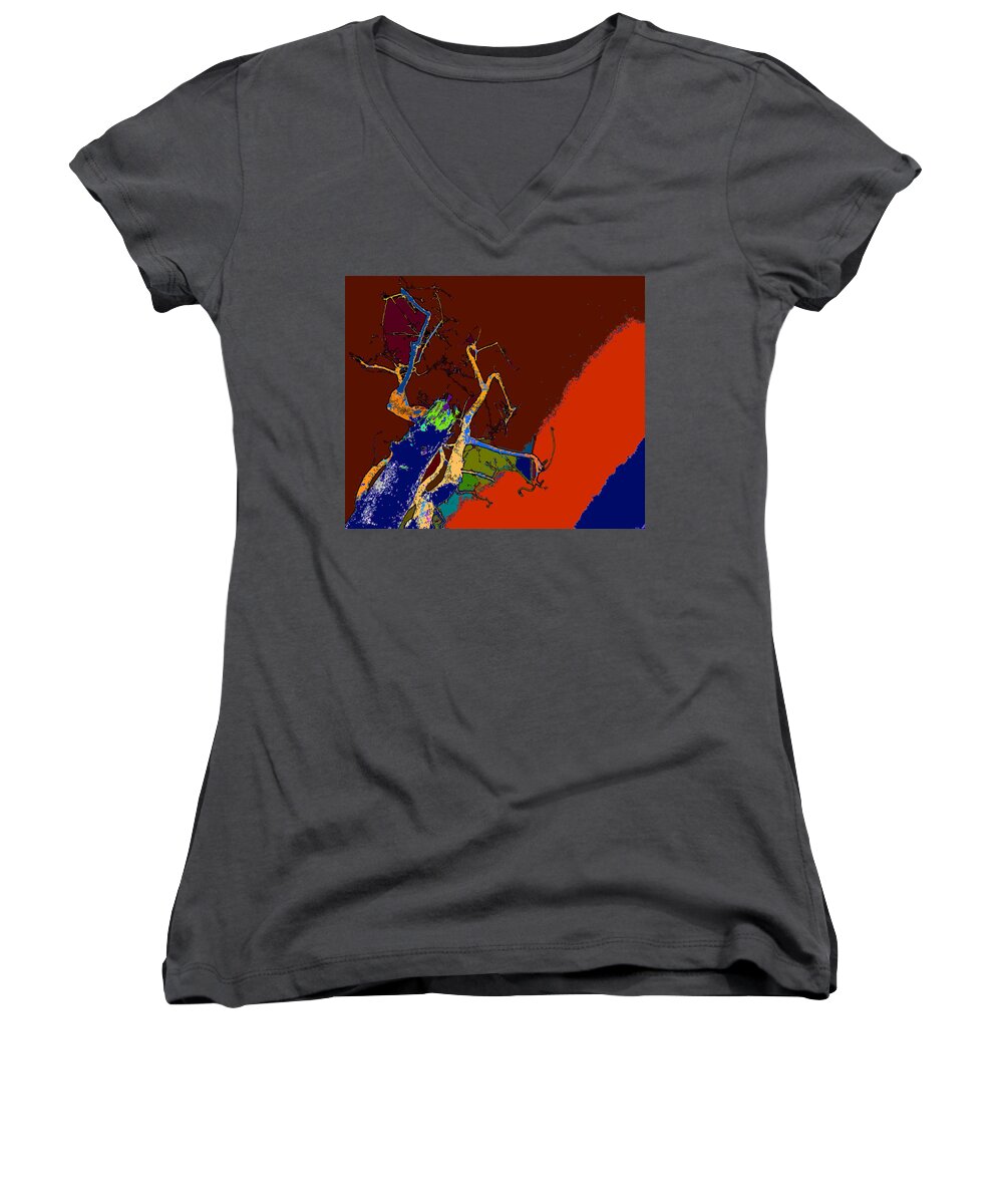Dying To Live Women's V-Neck featuring the photograph Kenneth's Nature - Dying To Live - Series - 09 by Kenneth James