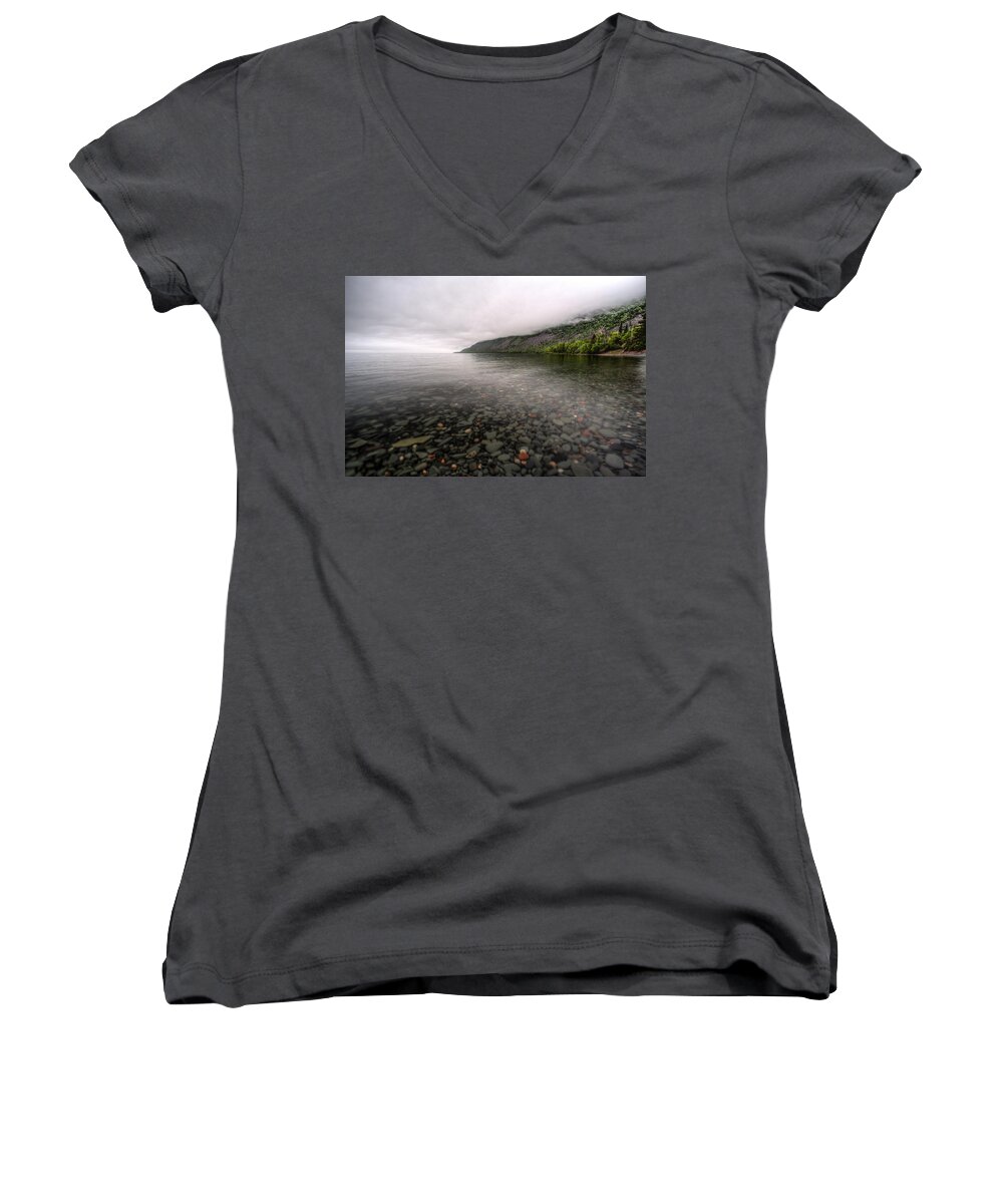 Boulder Women's V-Neck featuring the photograph Morning Clouds by Jakub Sisak
