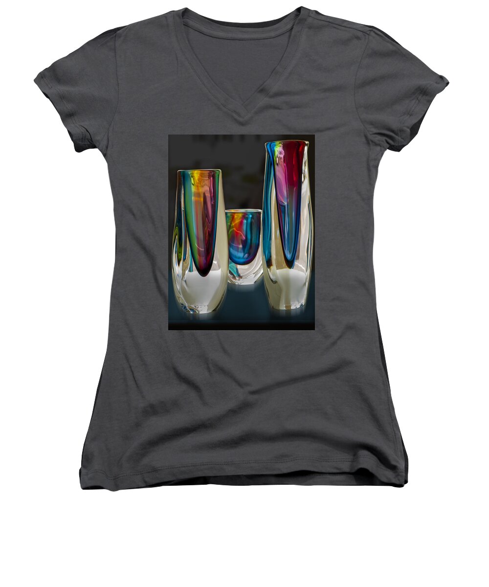 Photography Women's V-Neck featuring the photograph Multiplicity by Paul Wear
