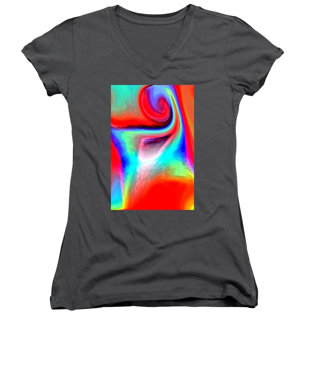 3d Women's V-Neck featuring the photograph No Expectations by Nick David