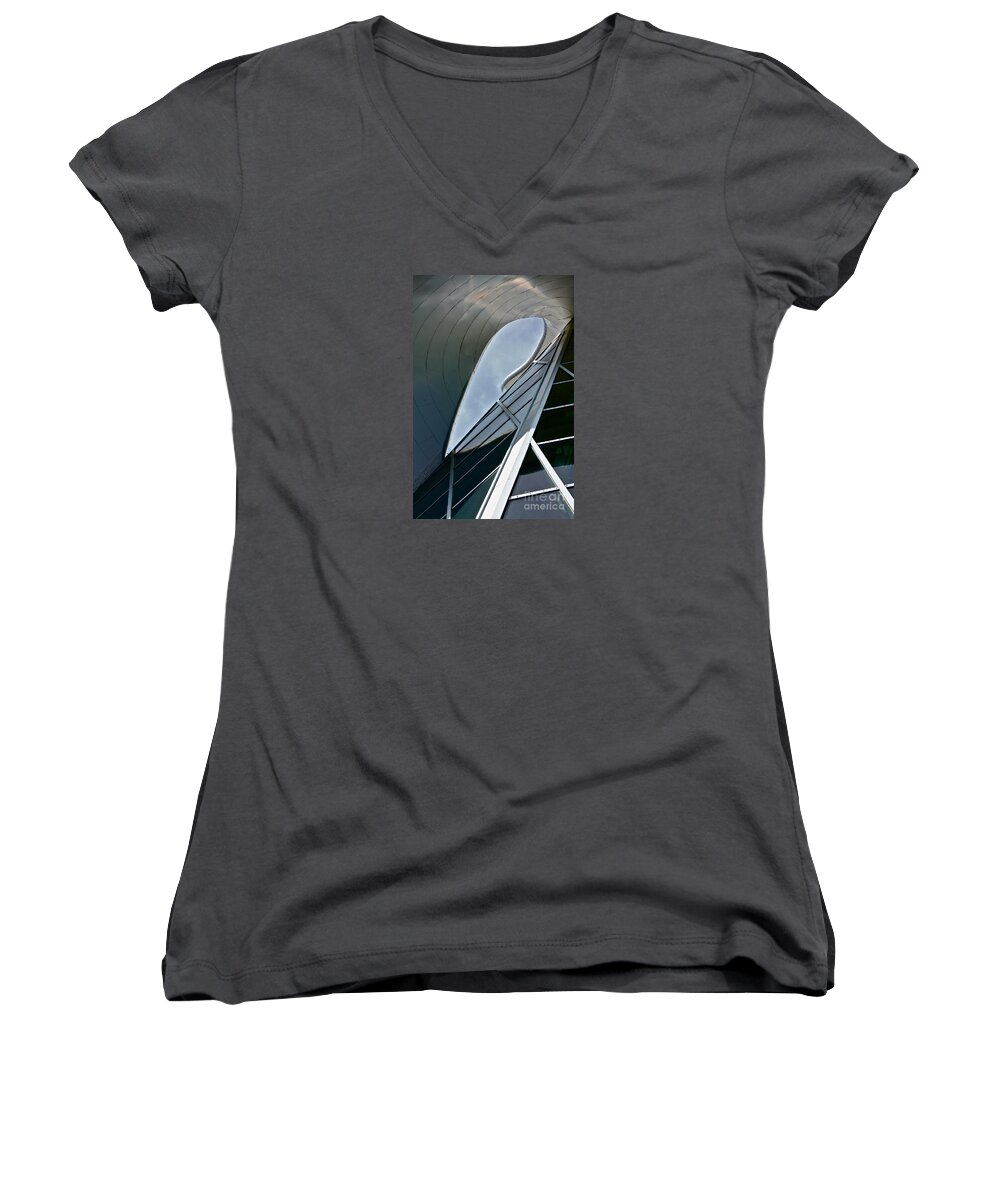 Art Women's V-Neck featuring the photograph Outer Space by Linda Bianic