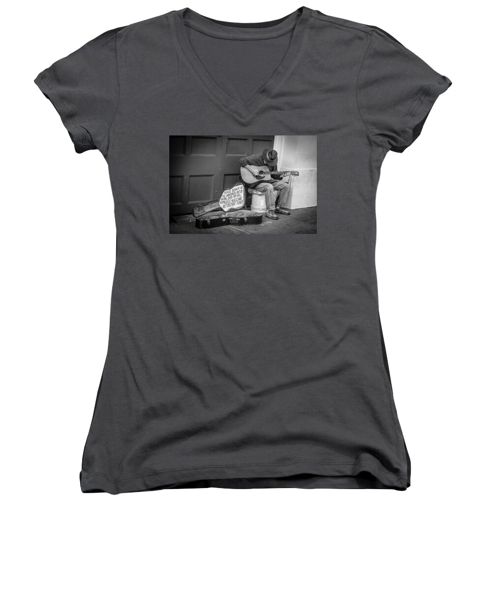 Music Women's V-Neck featuring the photograph Retirement Plan by David Downs