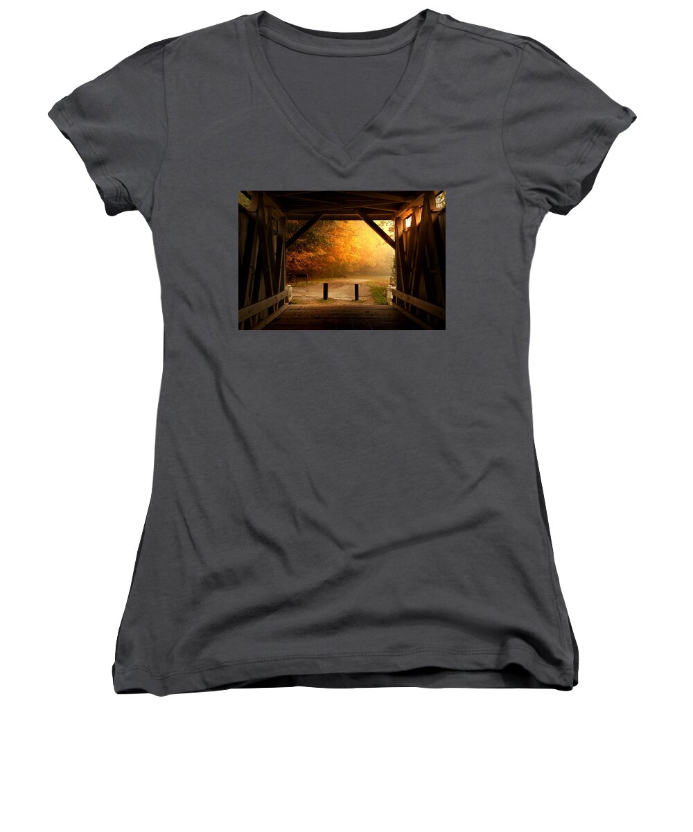  Women's V-Neck featuring the photograph Rustic Beauty by Rob Blair