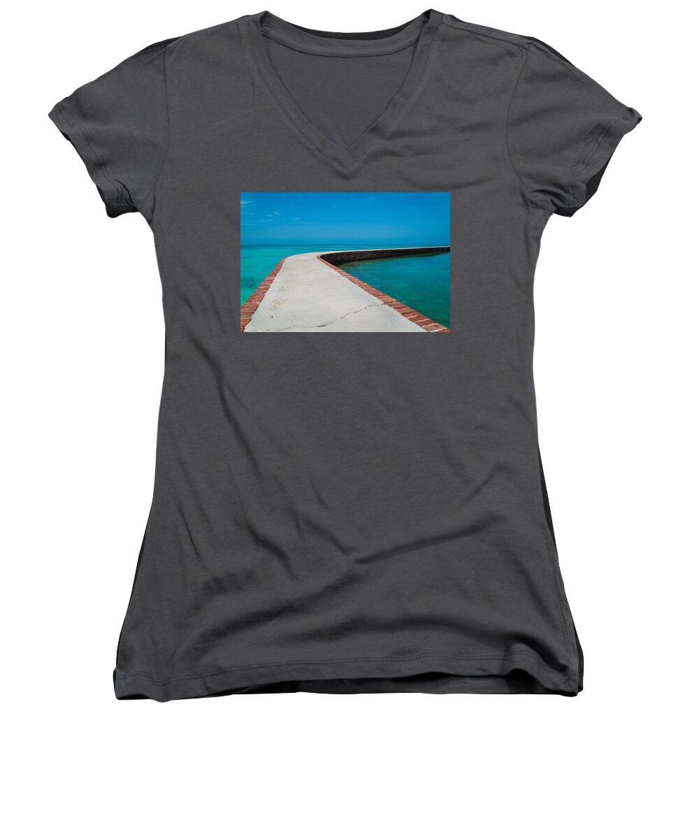 Florida Women's V-Neck featuring the photograph Take a Walk by Kristopher Schoenleber