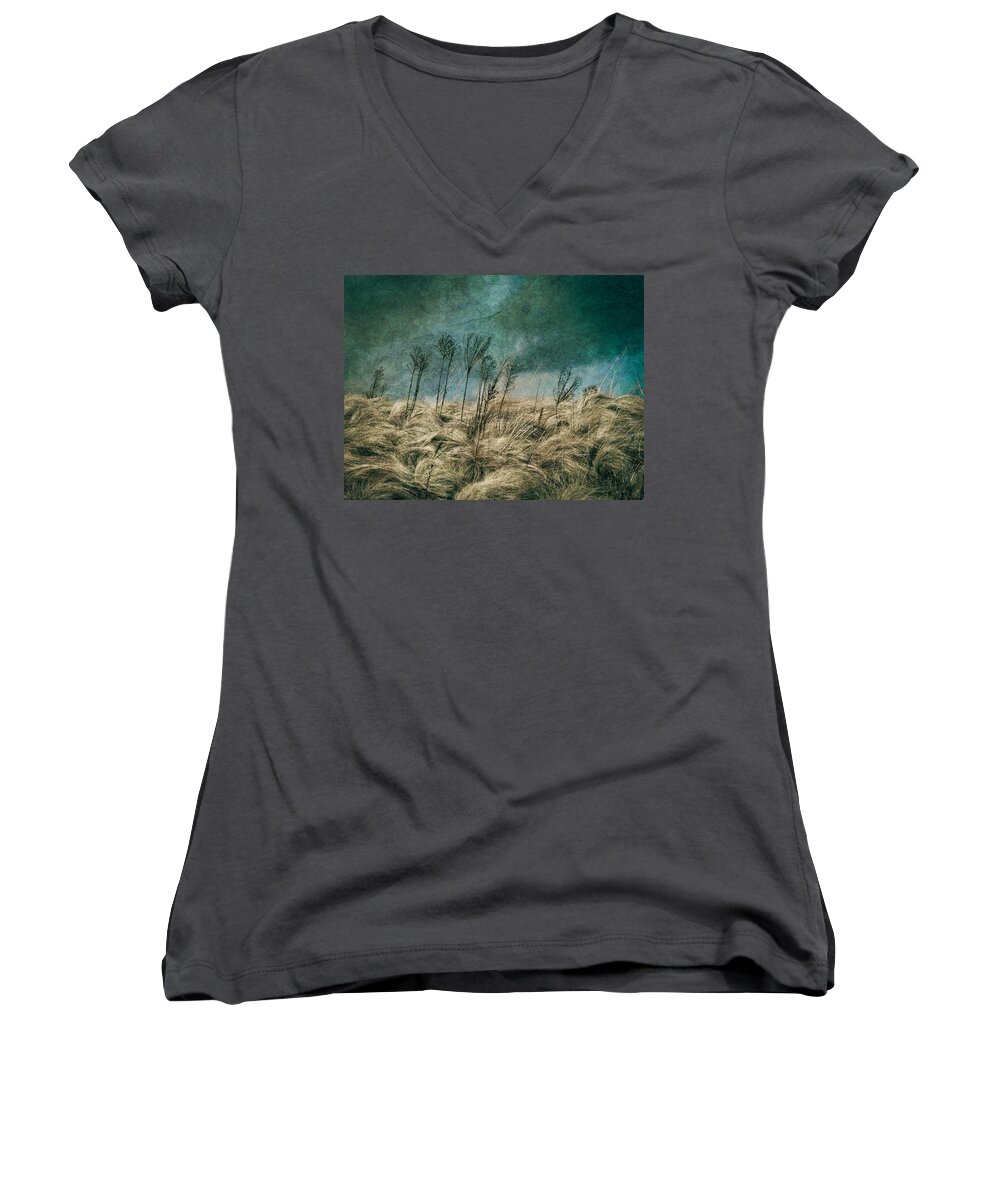 Peace Women's V-Neck featuring the photograph The Calm in the Storm II by Jessica Brawley