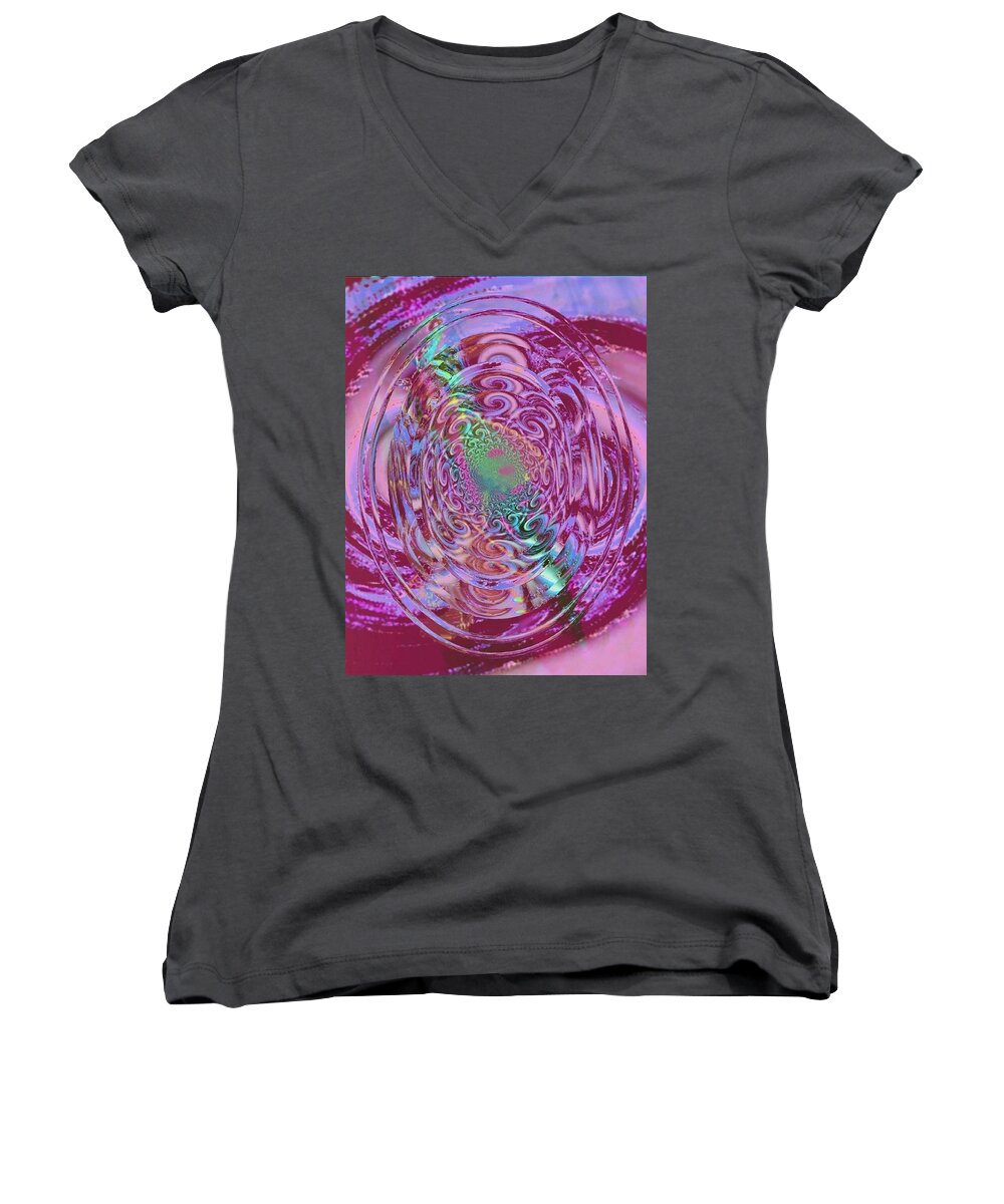 Rogerio Mariani Arts Women's V-Neck featuring the photograph Power of mind by Rogerio Mariani