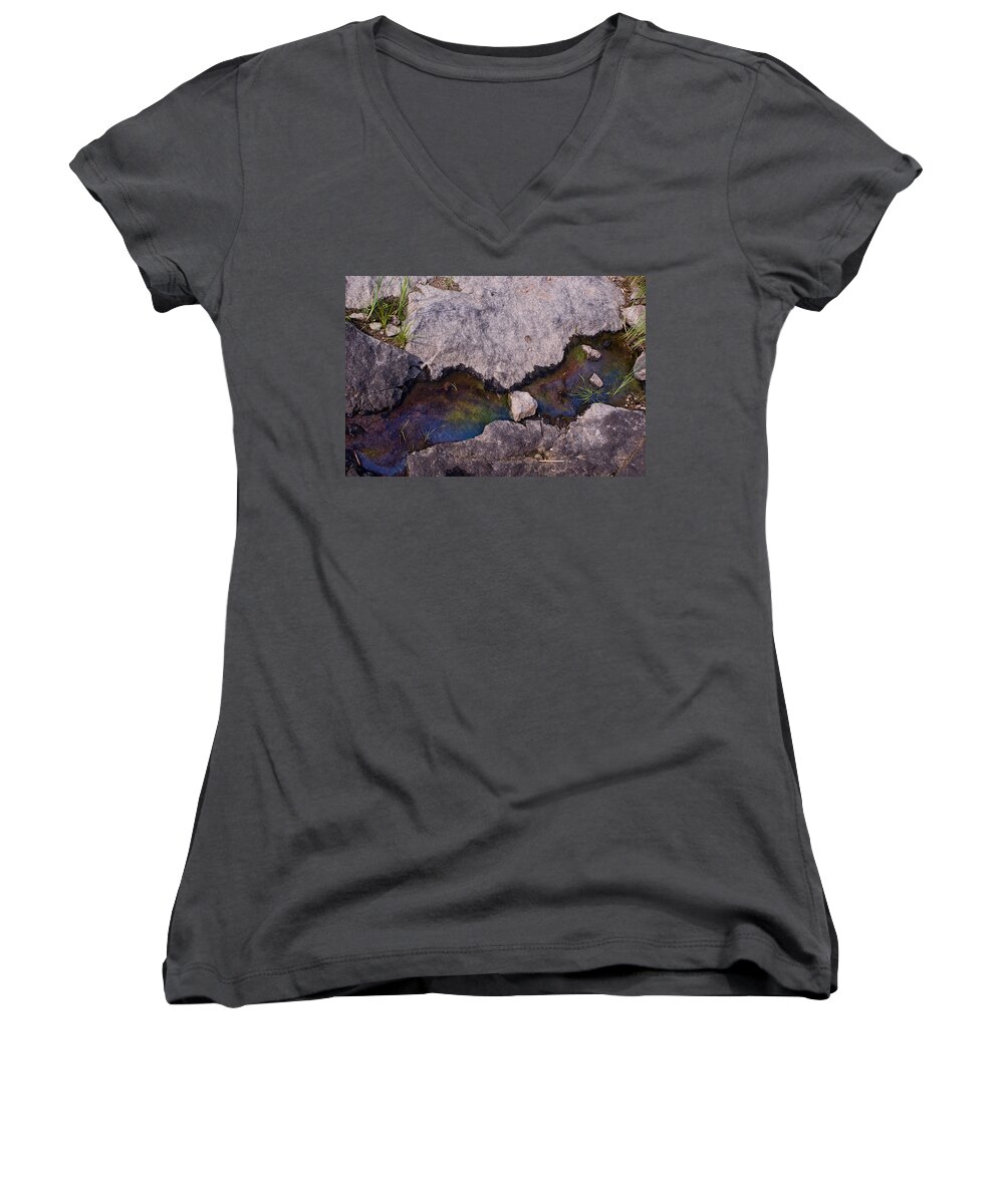 Trans Canada Trail Women's V-Neck featuring the photograph Another World V by Jo Smoley