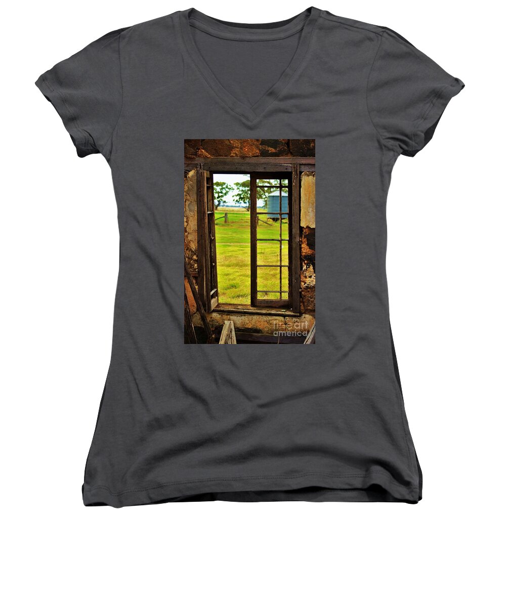 Melbourne Women's V-Neck featuring the photograph The view from within by Blair Stuart