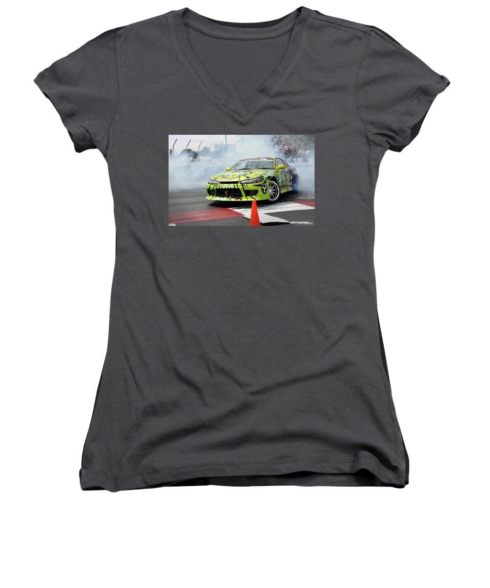 Sports Car Women's V-Neck featuring the photograph Sports Car #1 by Mariel Mcmeeking