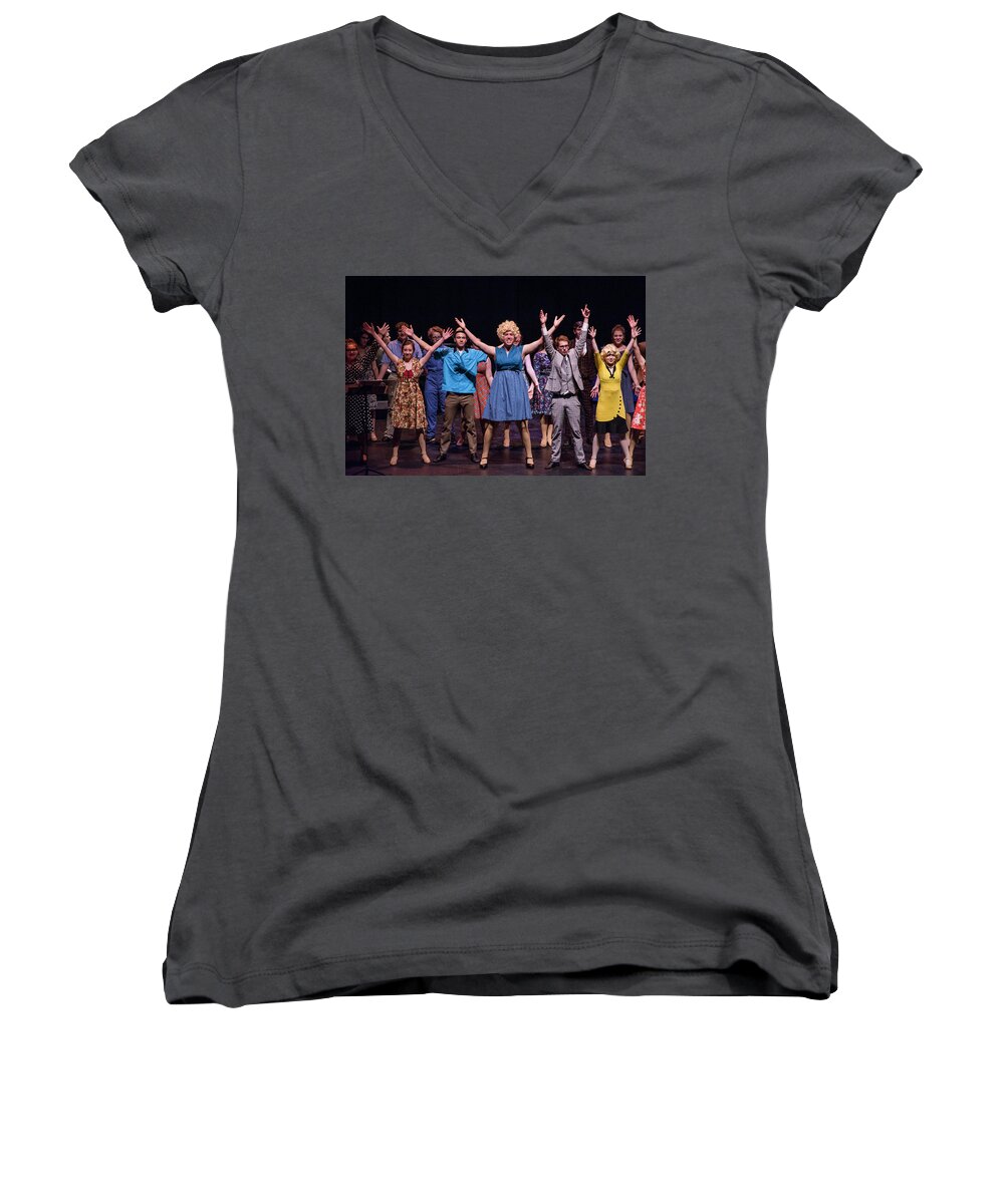 From The Totem Pole High School Production Awards. Women's V-Neck featuring the photograph Tpa097 #1 by Andy Smetzer