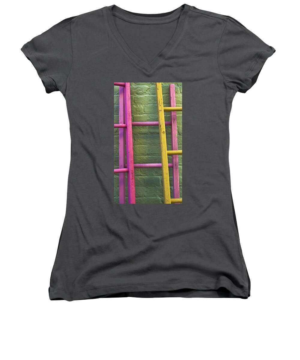 Upwardly Mobile Women's V-Neck featuring the photograph Upwardly Mobile #1 by Skip Hunt