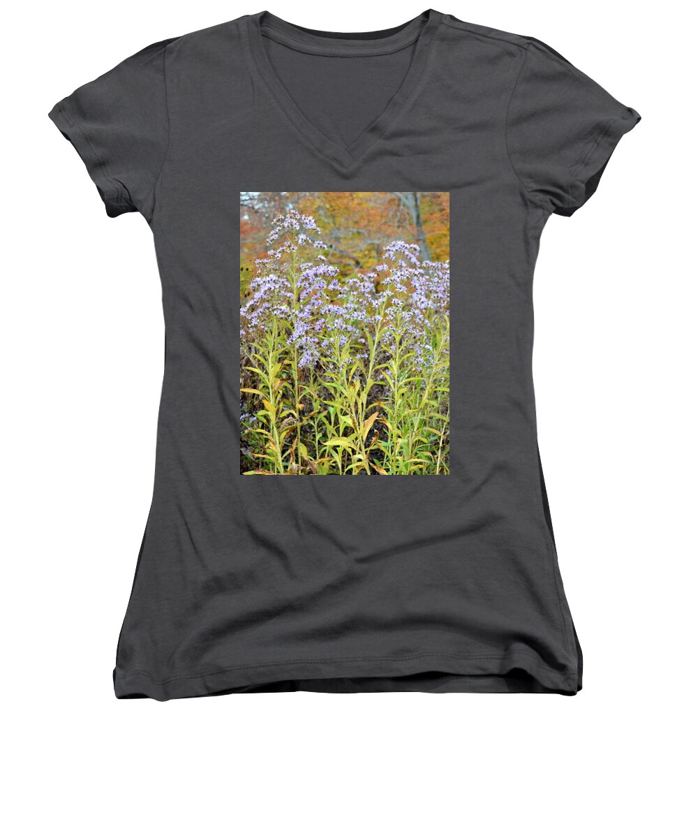 Flower Women's V-Neck featuring the photograph Whimsy #1 by Deborah Crew-Johnson