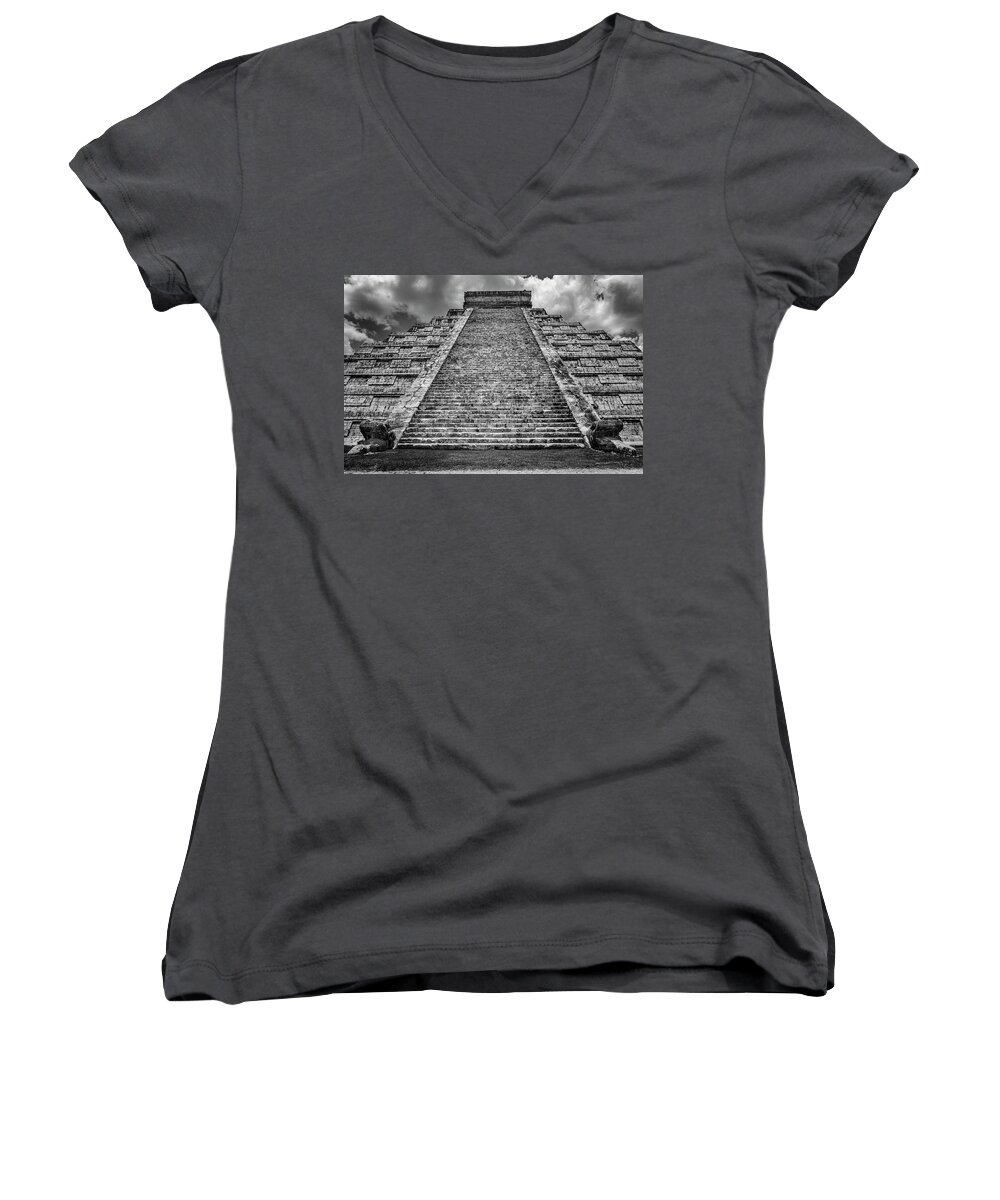 Adventure Women's V-Neck featuring the photograph Ell Castillo #10 by Peter Lakomy