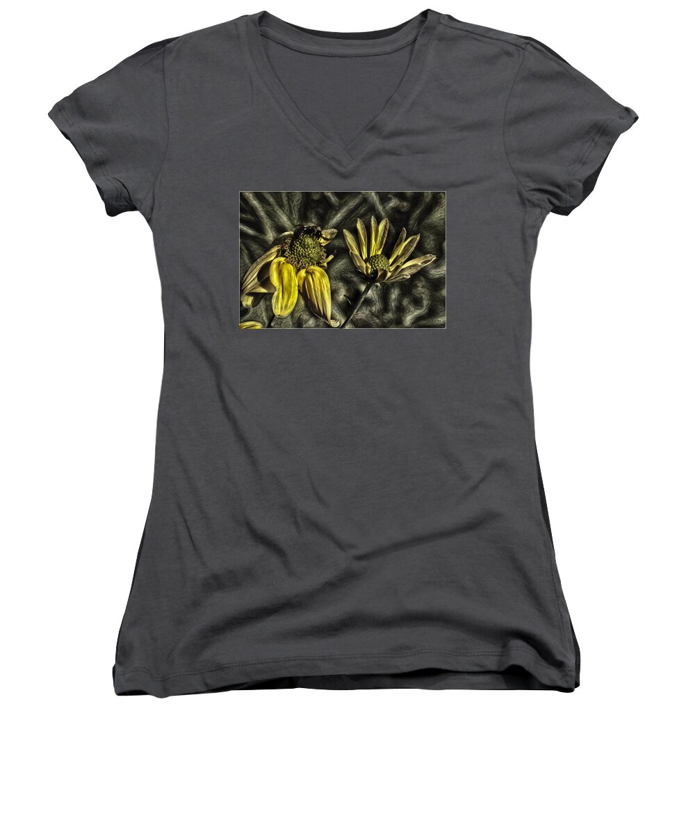  Women's V-Neck featuring the photograph Untitled #17 by Paul Vitko