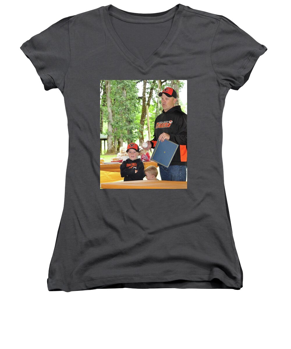  Women's V-Neck featuring the photograph 9792 #2 by Jerry Sodorff
