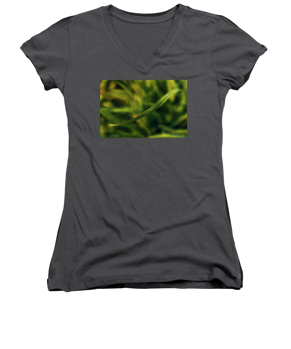 Plant Women's V-Neck featuring the photograph Natures Way #2 by Gene Garnace