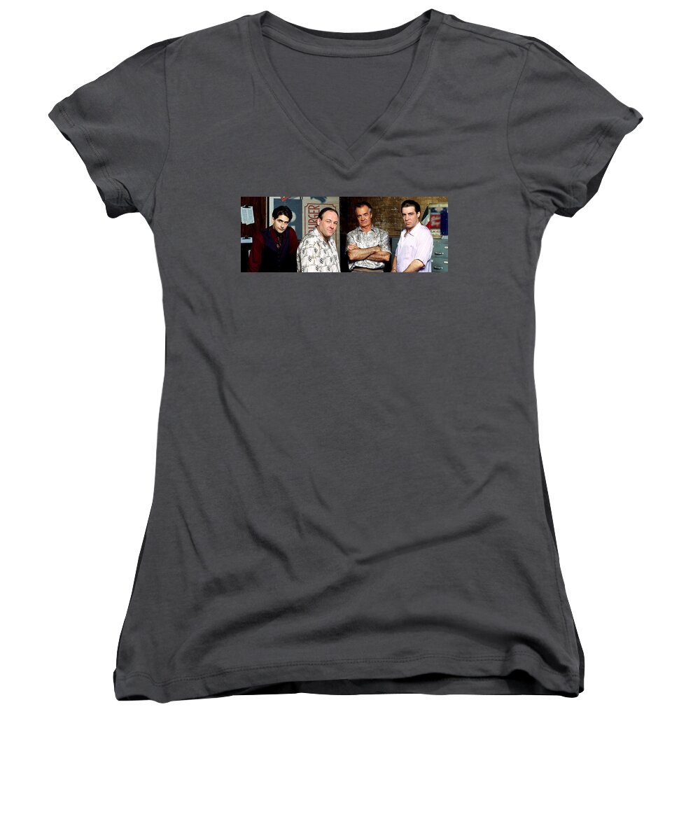 The Sopranos Women's V-Neck featuring the photograph The Sopranos #2 by Mariel Mcmeeking
