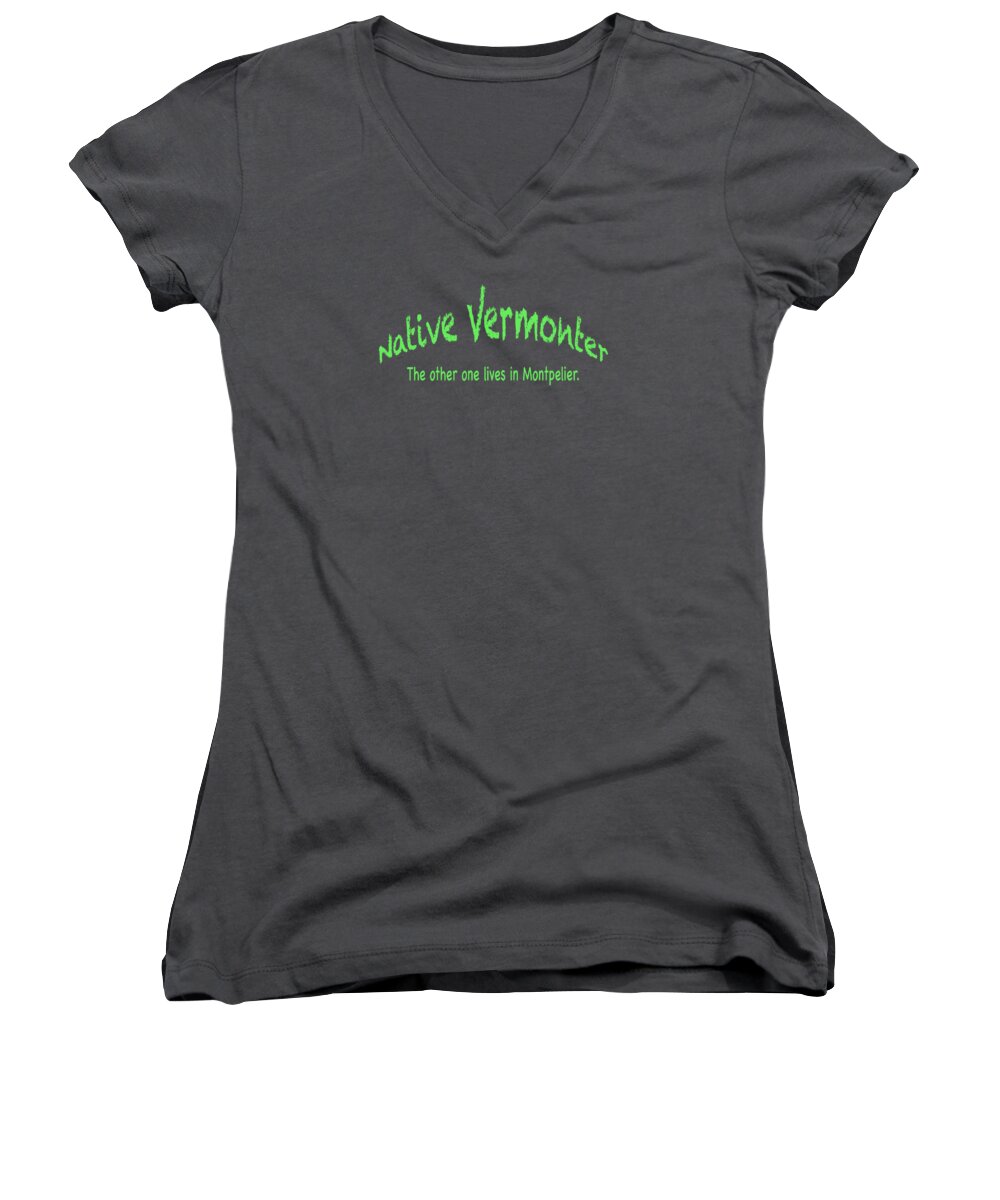 Native Women's V-Neck featuring the photograph Native Vermonter by George Robinson