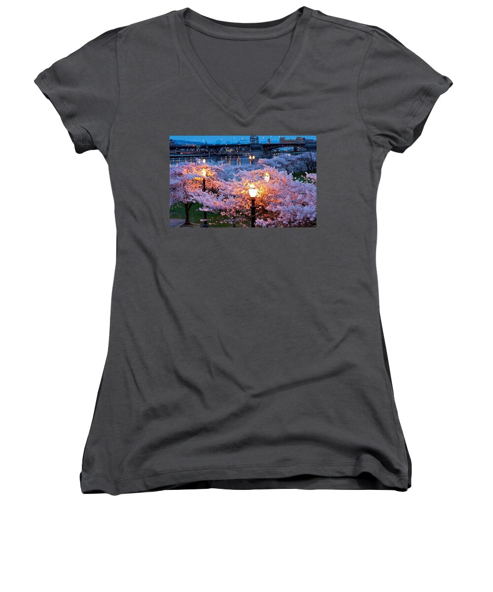Scenic Women's V-Neck featuring the photograph Scenic #6 by Jackie Russo