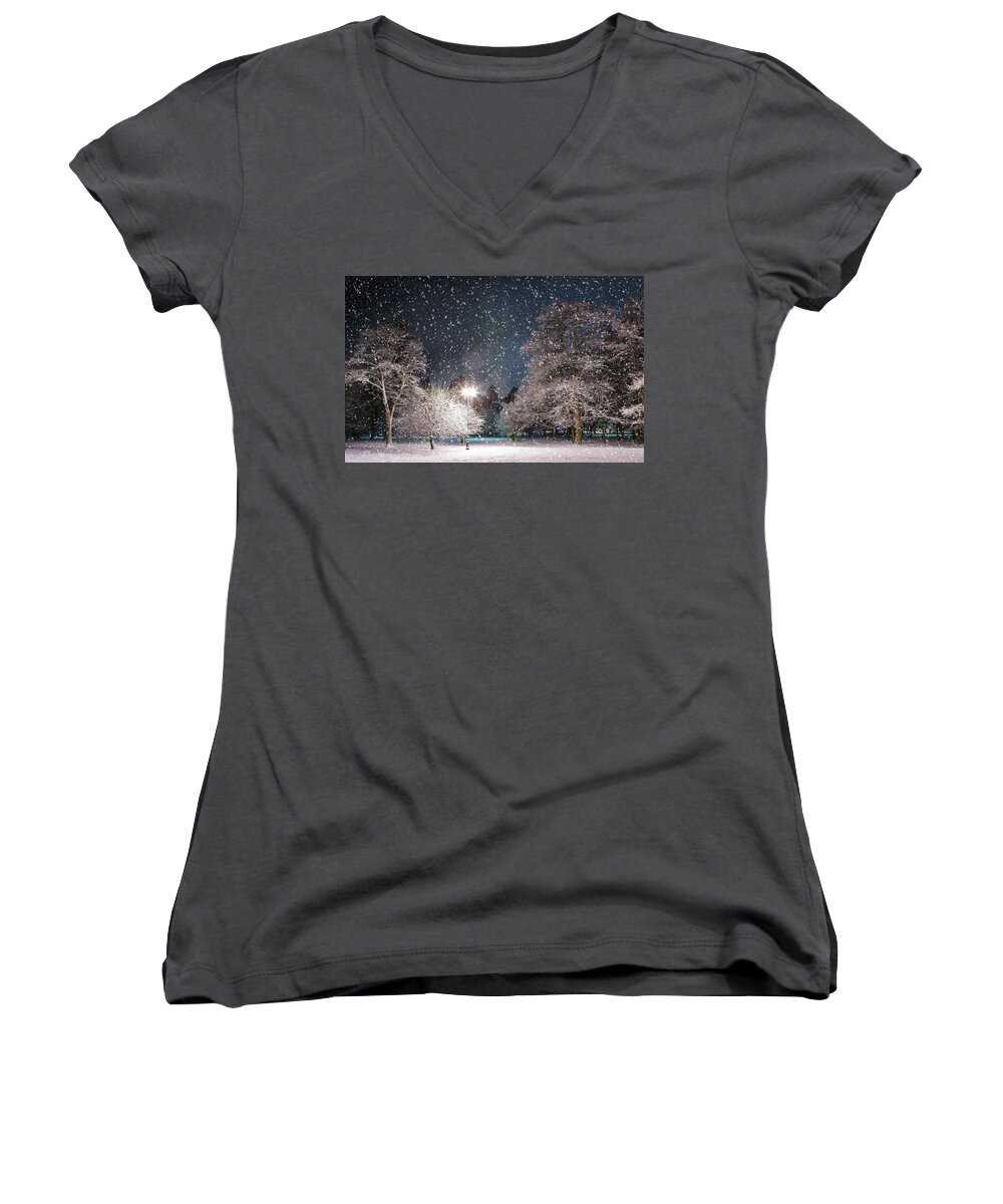 Winter Women's V-Neck featuring the photograph Winter #63 by Jackie Russo