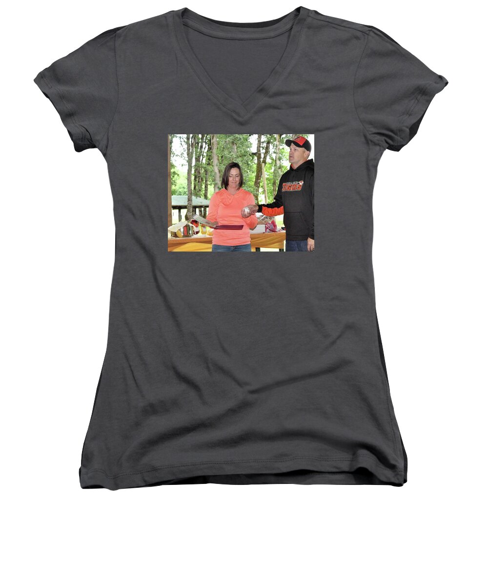  Women's V-Neck featuring the photograph 9771 by Jerry Sodorff