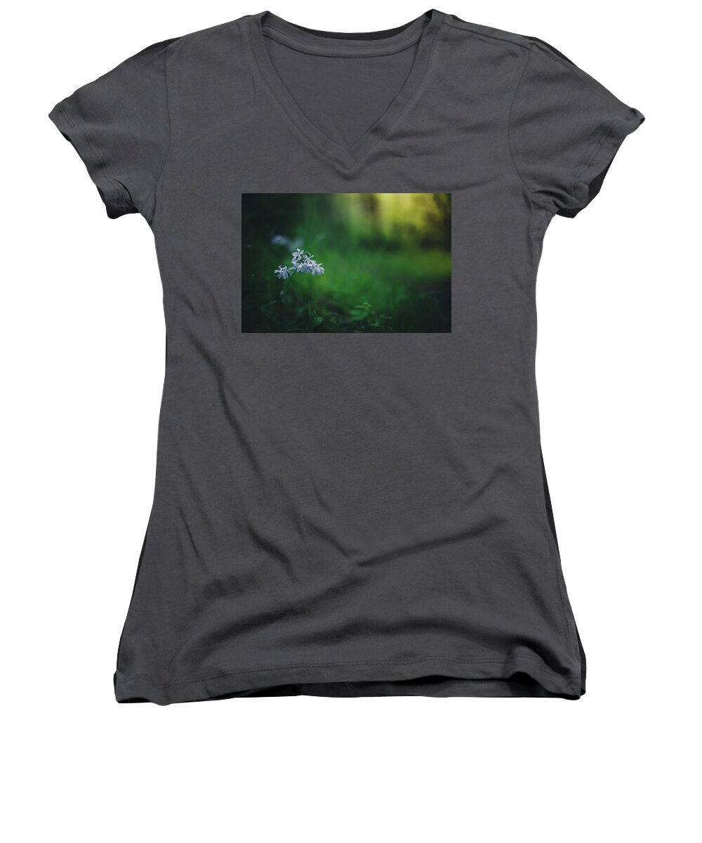 Forest Women's V-Neck featuring the photograph A Bit Of Forest Magic by Shane Holsclaw