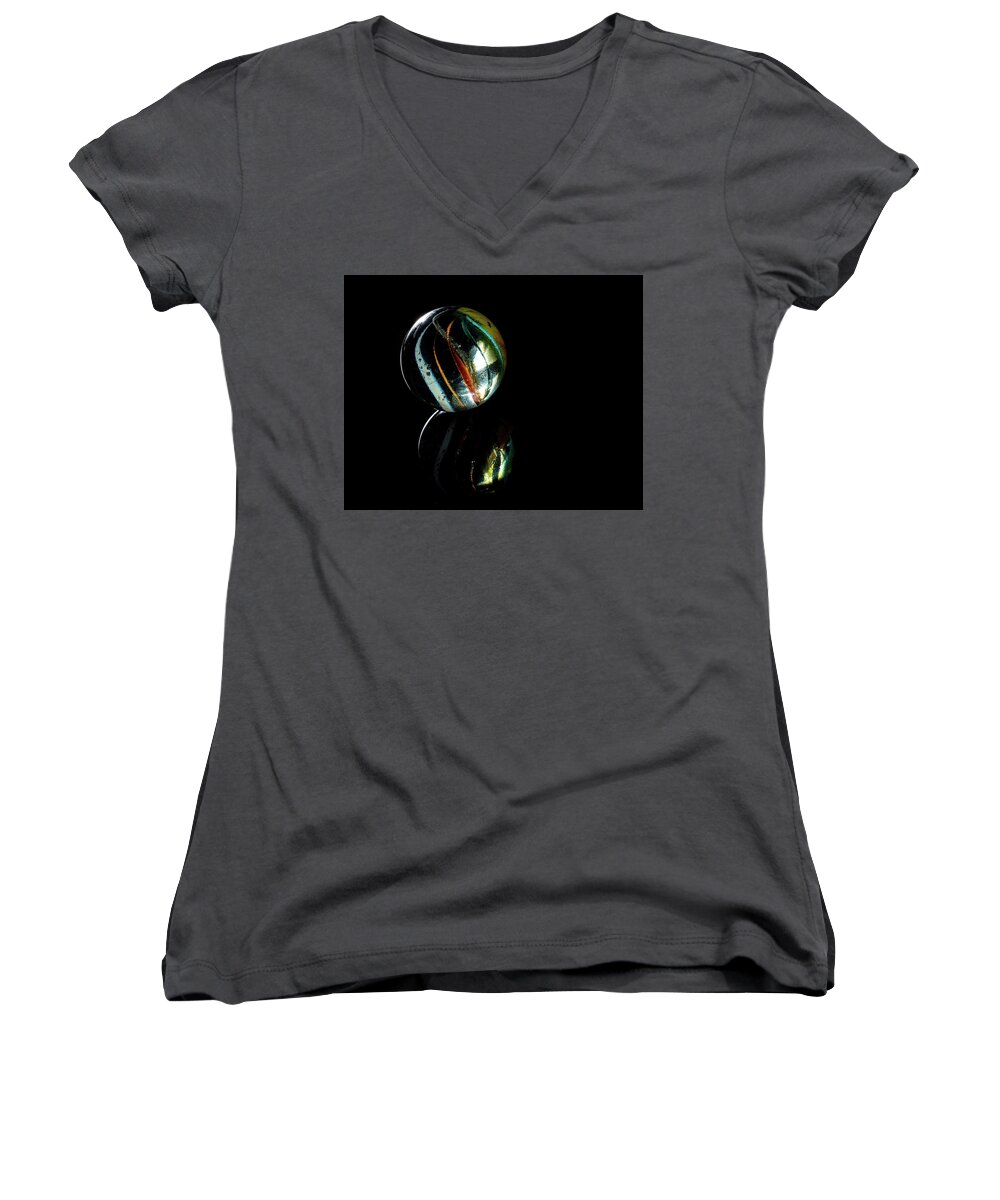 America Women's V-Neck featuring the photograph A Child's Universe 3 by James Sage