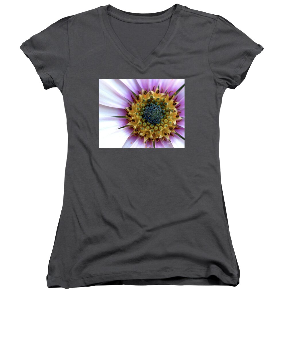 Floral Women's V-Neck featuring the photograph African splendour by Stephen Melia