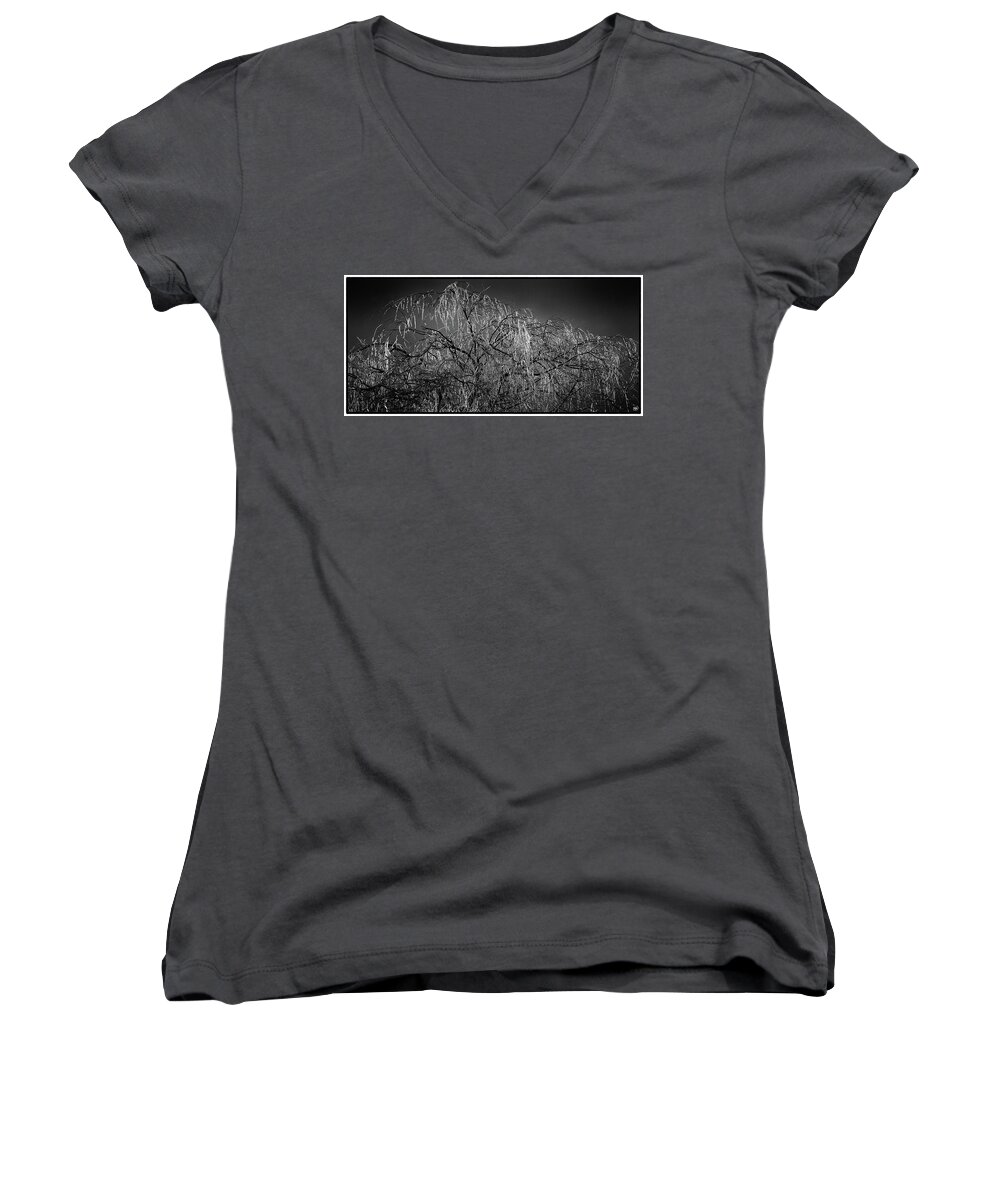Ice Women's V-Neck featuring the photograph After the Ice Storm by John Meader