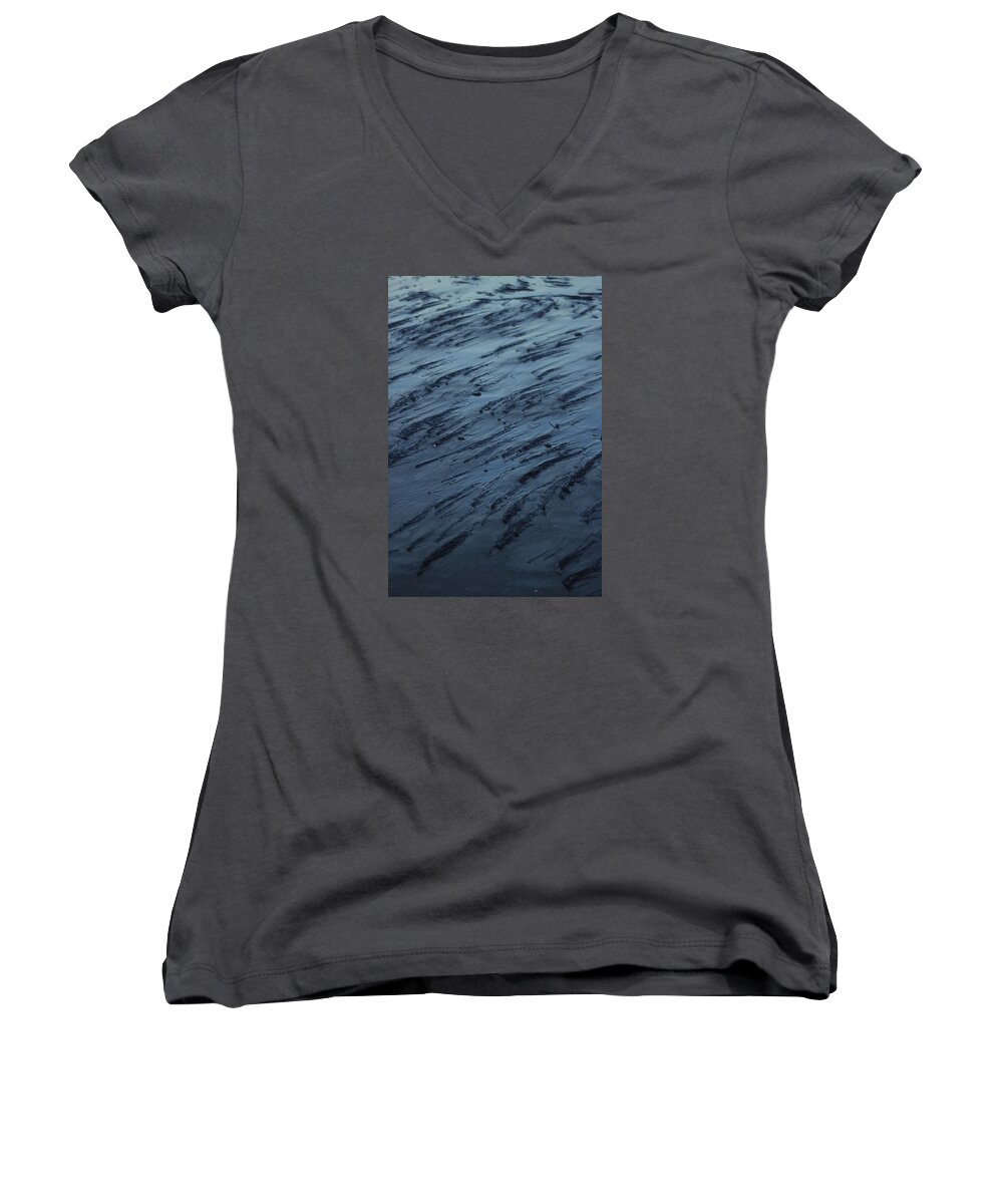 Beach Women's V-Neck featuring the photograph Beach Abstract 20 by Morgan Wright