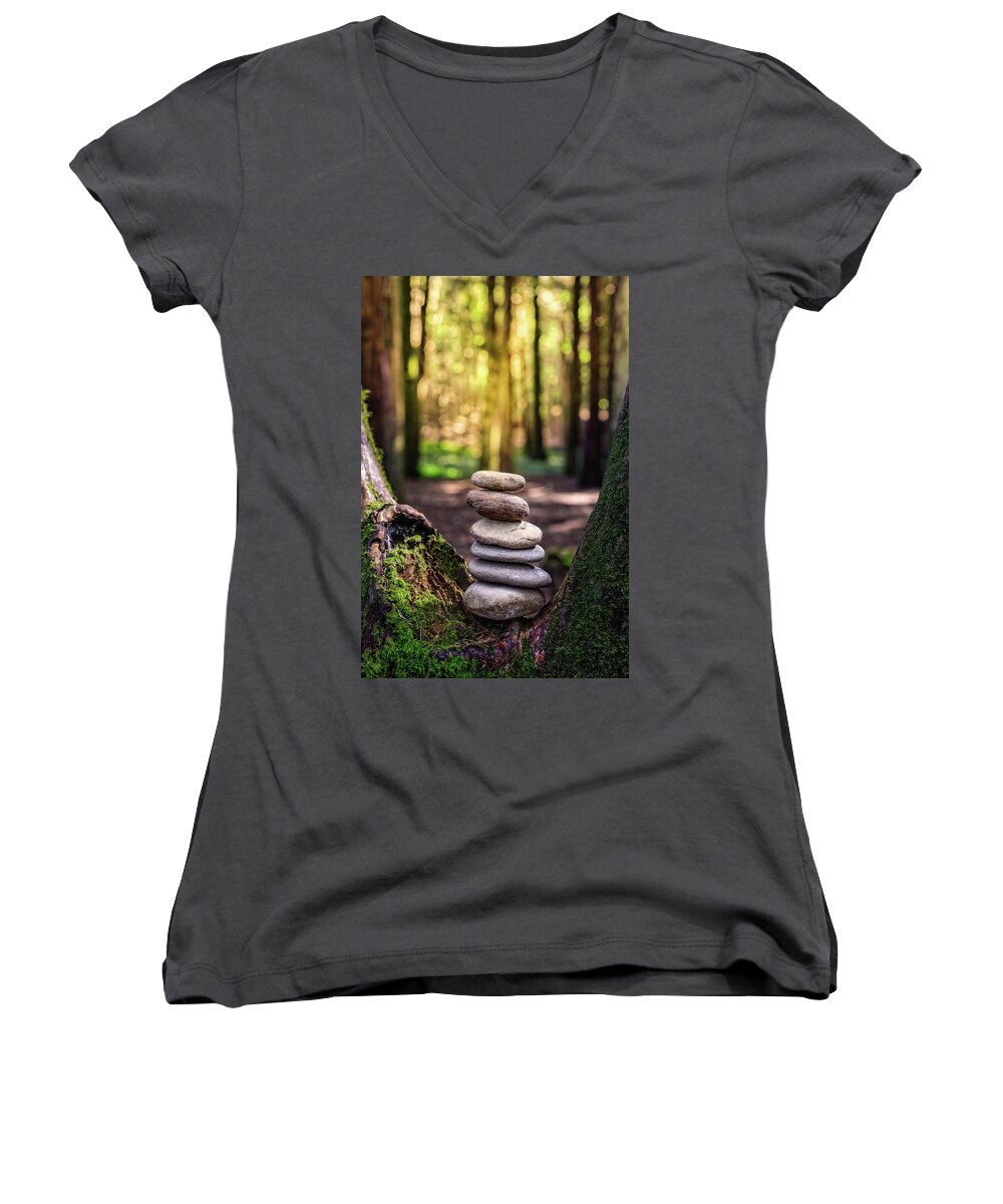 Brand New Day Women's V-Neck featuring the photograph Brand New Day by Marco Oliveira